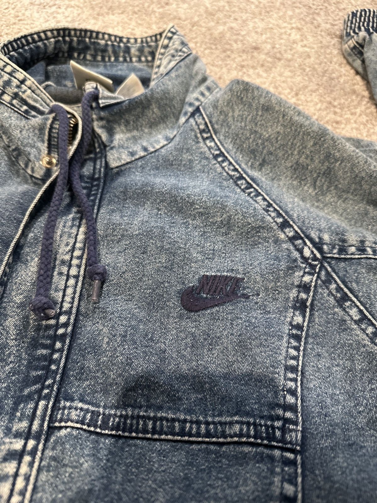 Nike × Vintage Vintage Nike Challenge Court Denim Jacket Andre 