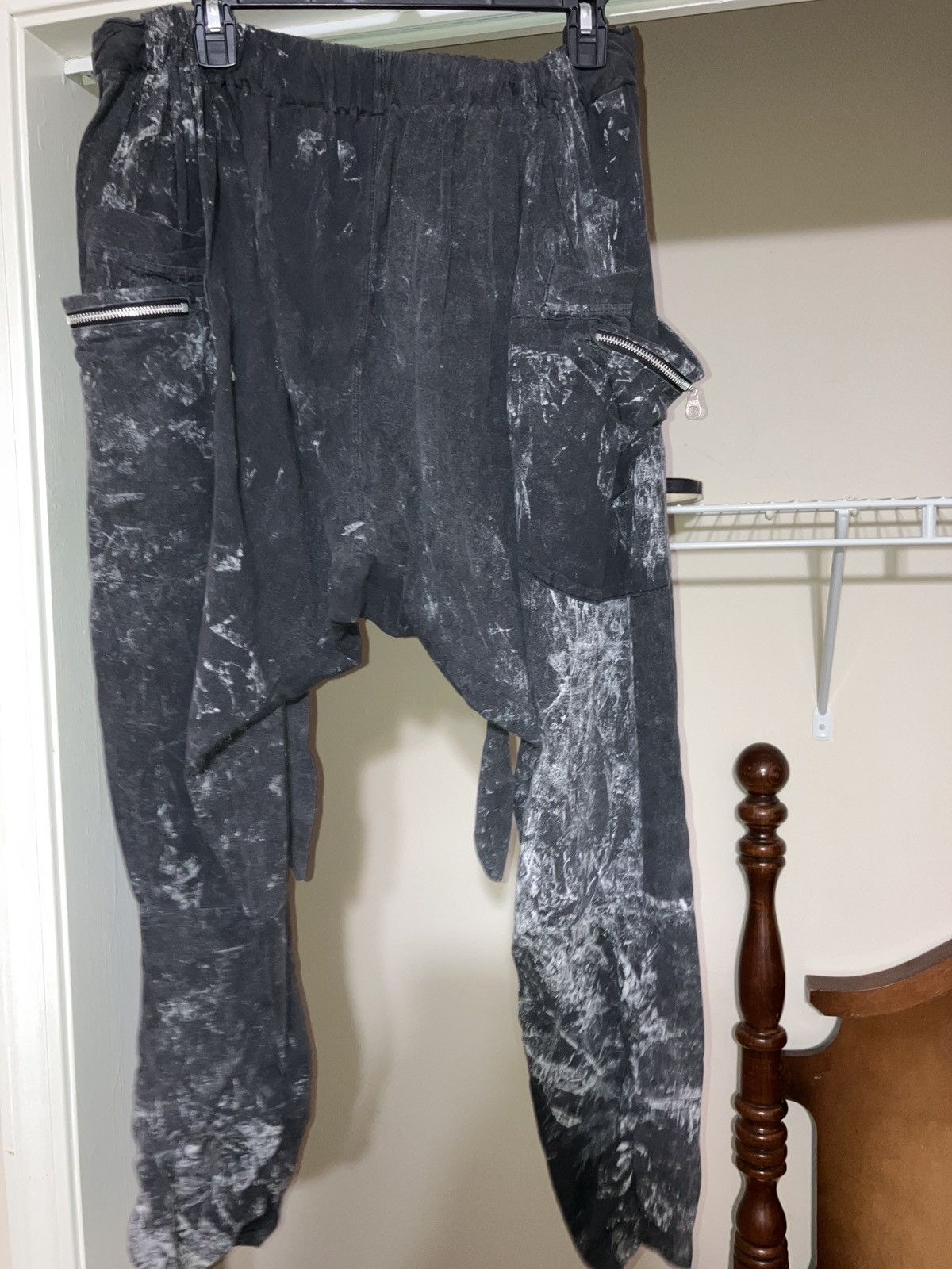 Vintage MARBLED HAREM PANTS MADE IN THAILAND Size US 34 / EU 50 - 6 Thumbnail