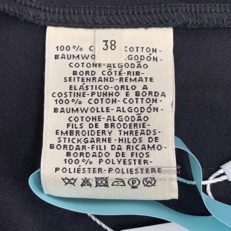 Hermes Hermes Black Pocket Embroidered Cotton Short-Sleeve T-Shir Size XS / US 0-2 / IT 36-38 - 6 Thumbnail