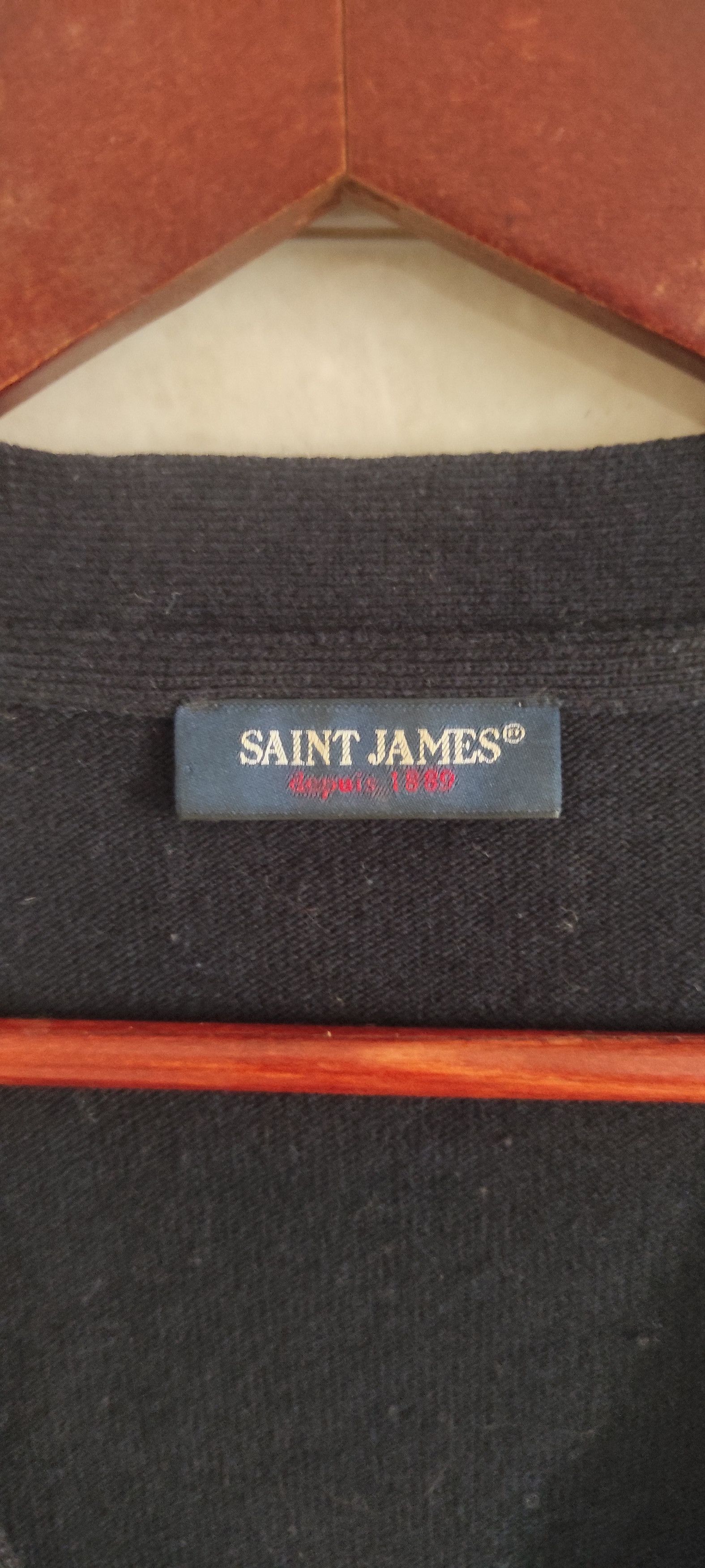 Saint James Saint James Knitwear Wool Cardigan Sweater Made France US 46 Size US L / EU 52-54 / 3 - 8 Thumbnail