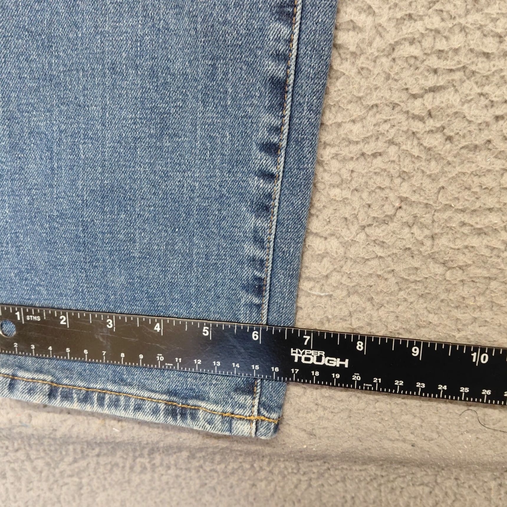 Gap Gap Jeans Men 29x34 Blue Denim Straight Taper Stretch Medium Wash Preppy 5-Pocket Design Regular Fit Jeans Mens Size US 29 - 6 Thumbnail