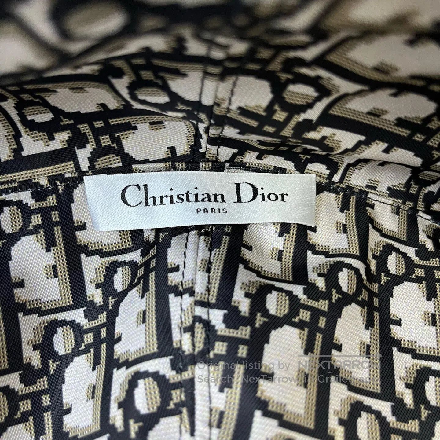 Dior Dior Classic old-school logo; narrow-brim cotton fisherman Size ONE SIZE - 4 Thumbnail