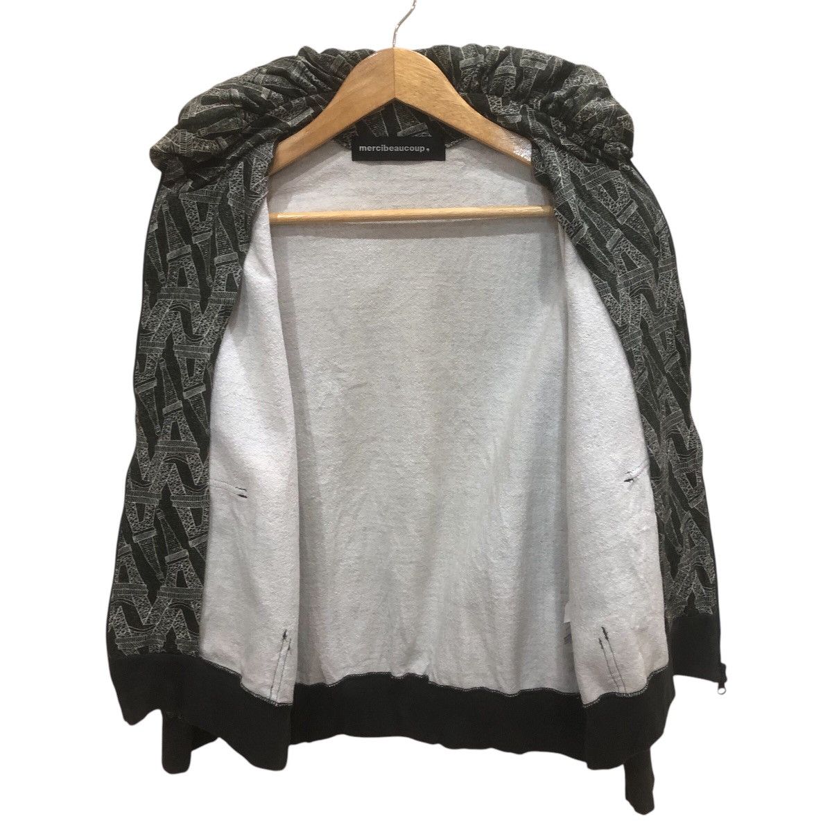 Issey Miyake × mercibeaucoup Mercibeaucoup Croptop Paris Eifil Tower Abstrct Full Zipper Size S / US 4 / IT 40 - 7 Thumbnail