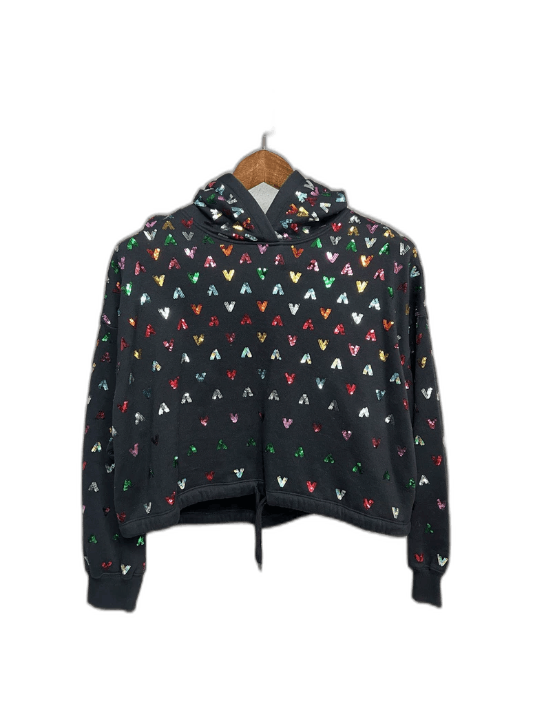 Valentino Valentino Sequin Hooded Sweatshirt XS Size XS / US 0-2 / IT 36-38 - 1 Thumbnail
