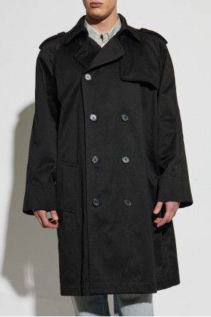 Saint Laurent Paris o1bcso1str0226 Trench Coat In Cotton in Black Size US S / EU 44-46 / 1 - 3 Thumbnail