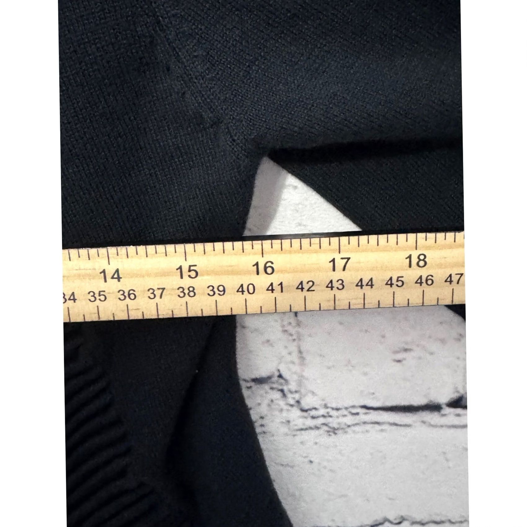 DKNY DKNY Black Open Front Waterfall Cardigan Sweater XL Womens Size XL / US 12-14 / IT 48-50 - 3 Thumbnail