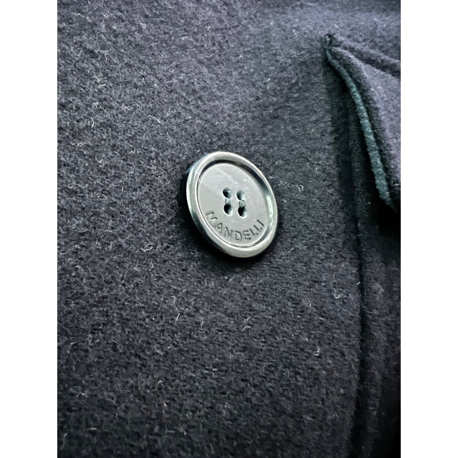 Mandelli $3900 Mandelli Bergdorf Goodman Navy Wool Peacoat IT54 NEW Size US XL / EU 56 / 4 - 4 Thumbnail