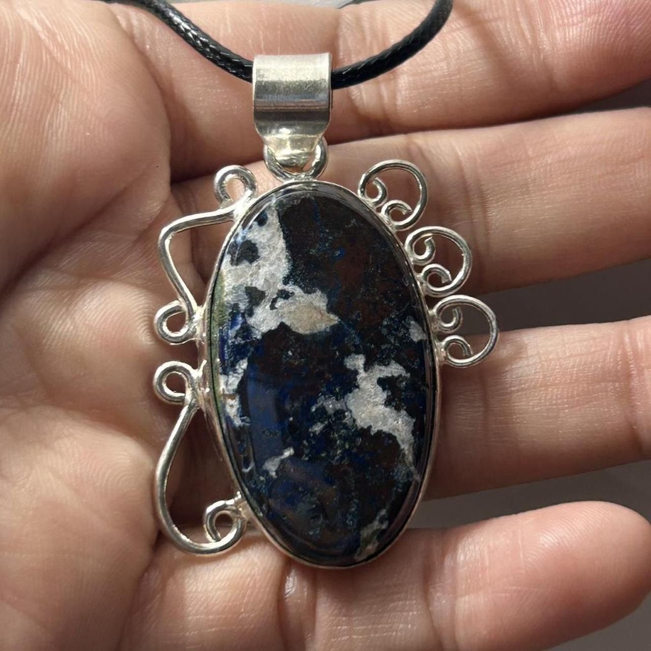 Other Arizona Chrysocolla Gemstone 925 Silver Pendant Necklace Size ONE SIZE - 1 Thumbnail