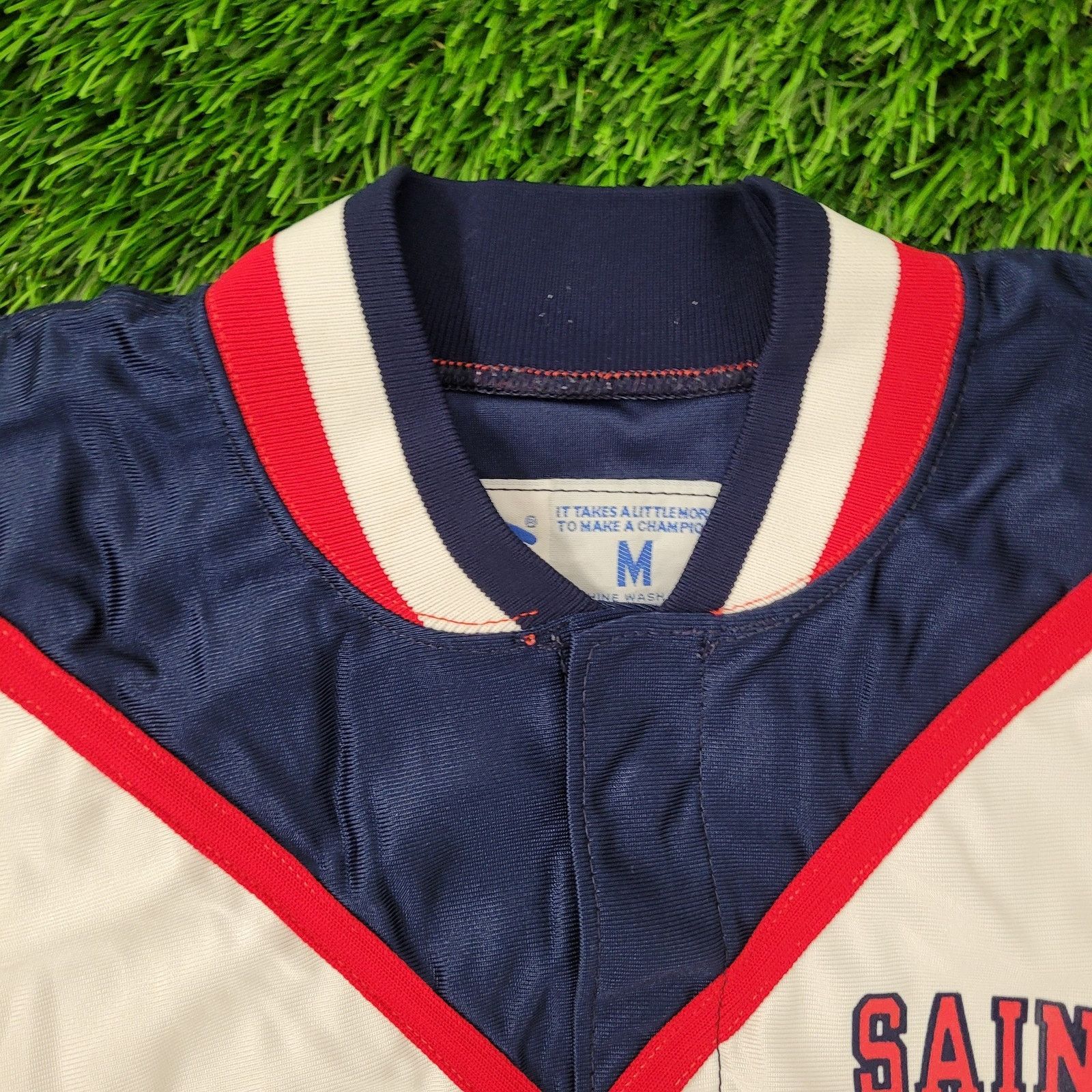 Champion VTG 90s Champion St-Francis Brooklyn College Jacket M Baggy Size US M / EU 48-50 / 2 - 11 Thumbnail