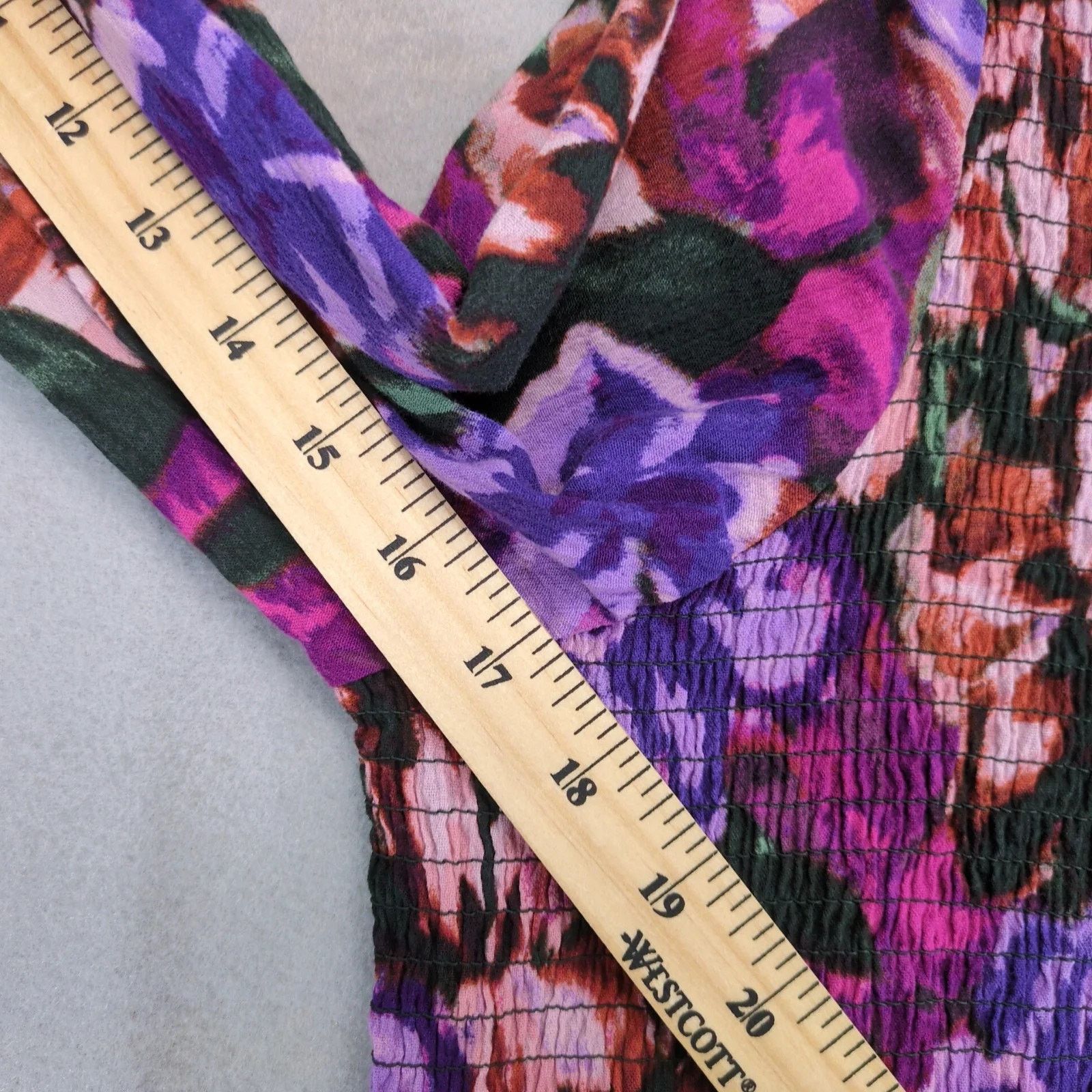 Other Terra & Sky Floral Tiered Smocked Midi Dress Plus Size 2X Size XXL / US 16-18 / IT 52-54 - 6 Thumbnail