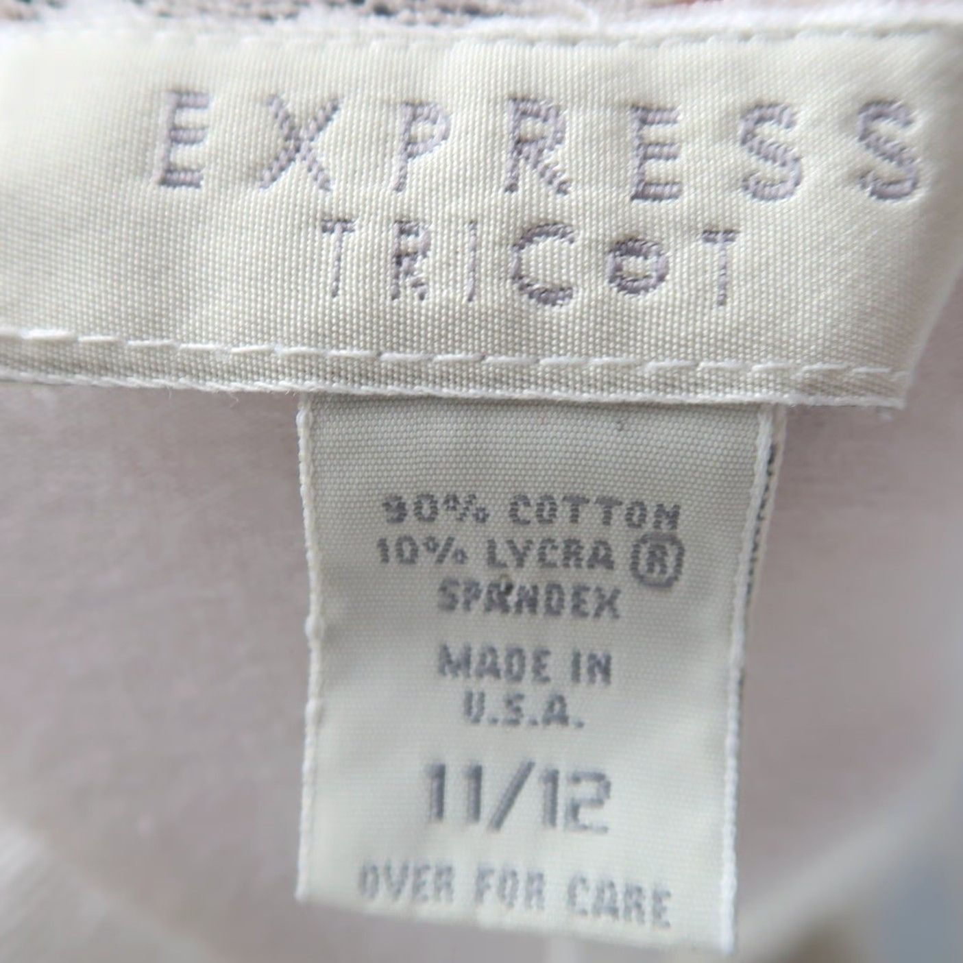 Express VINTAGE Express White Cotton Lace Trim Mini Slip Cami Dress 12 90s Womens Size XL / US 12-14 / IT 48-50 - 5 Thumbnail