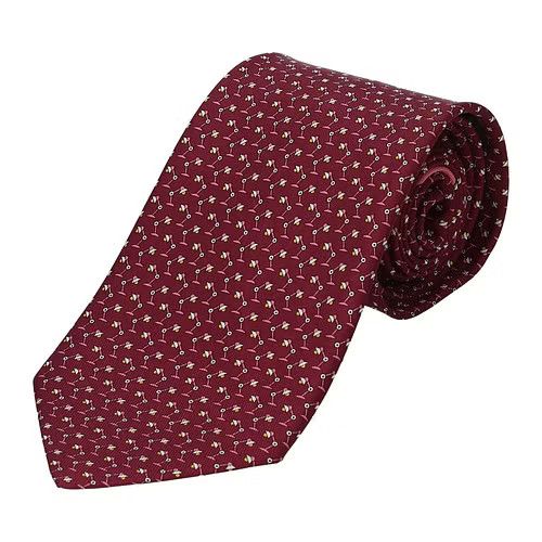 image of Salvatore Ferragamo Ob1O1E0424 Size: Os Ties In Burgundy, Men's