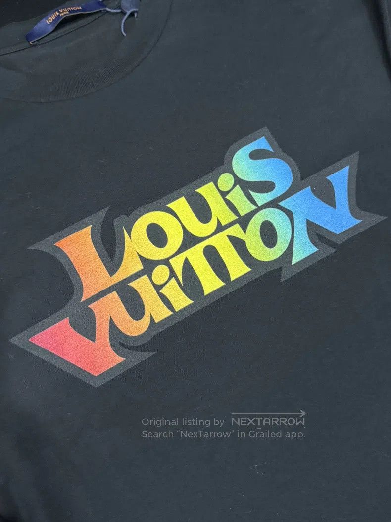 Louis Vuitton Louis Vuitton Color Letter Logo Print Crew Neck Long Sleev Size US L / EU 52-54 / 3 - 3 Thumbnail