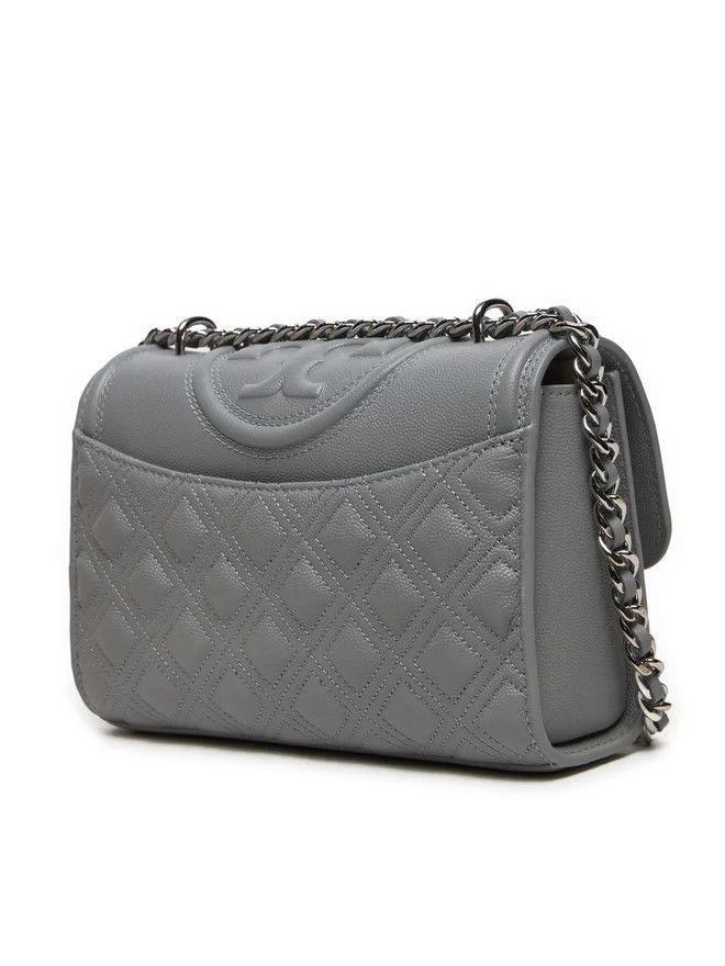 Tory Burch o1s22i1n1024 Size: OS / Fleming Small Shoulder Bag in Grey Size ONE SIZE - 4 Thumbnail