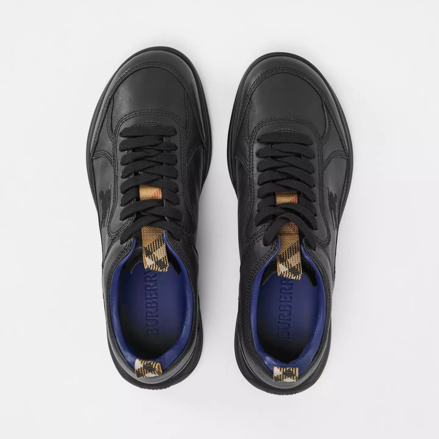Burberry o1g2r1mq0426 Leather Matrix Sneakers in Black Size US 9 / EU 42 - 5 Thumbnail