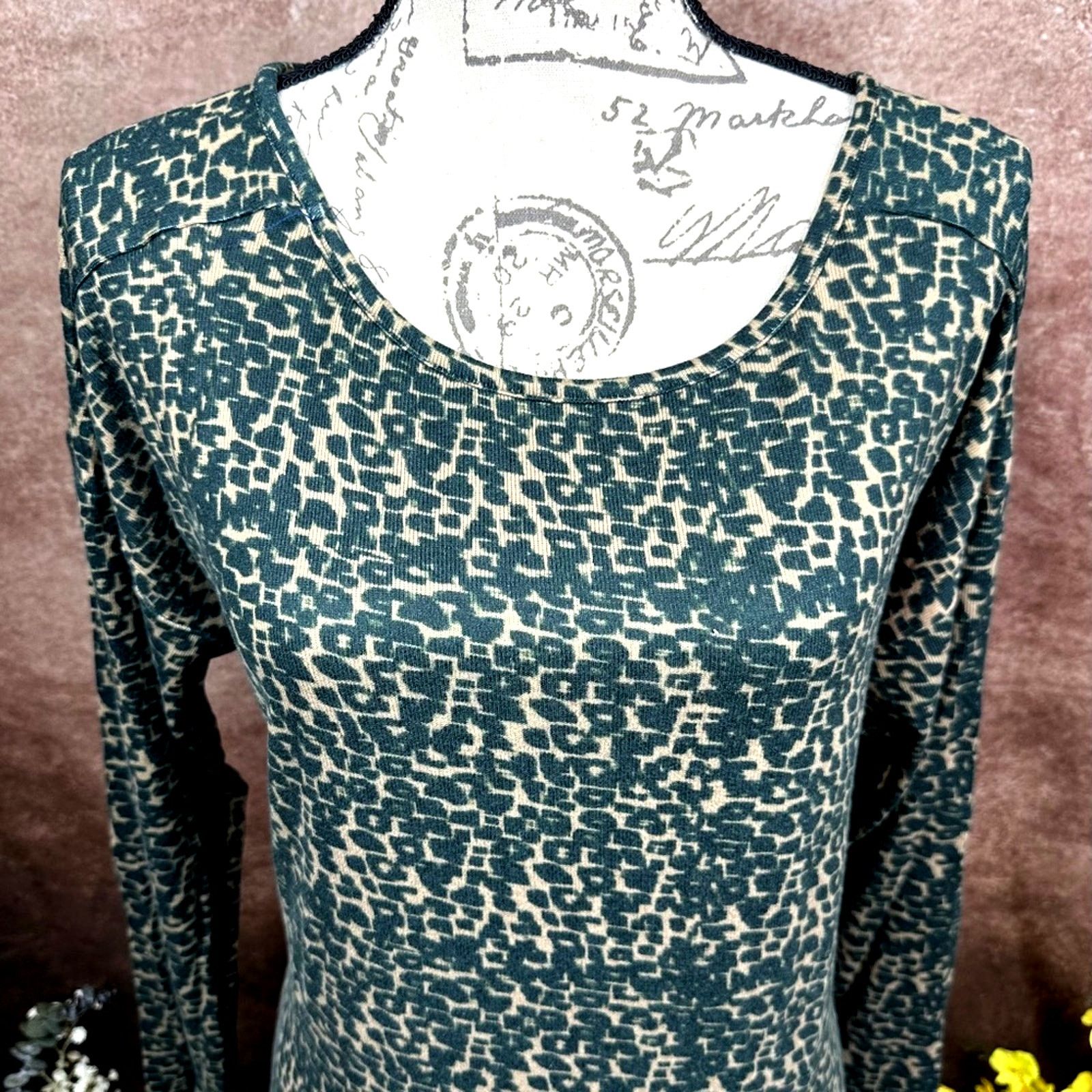 Other Retreat Rhonda Shear Drawstring Hem Tunic Animal Print L Size L / US 10 / IT 46 - 4 Thumbnail