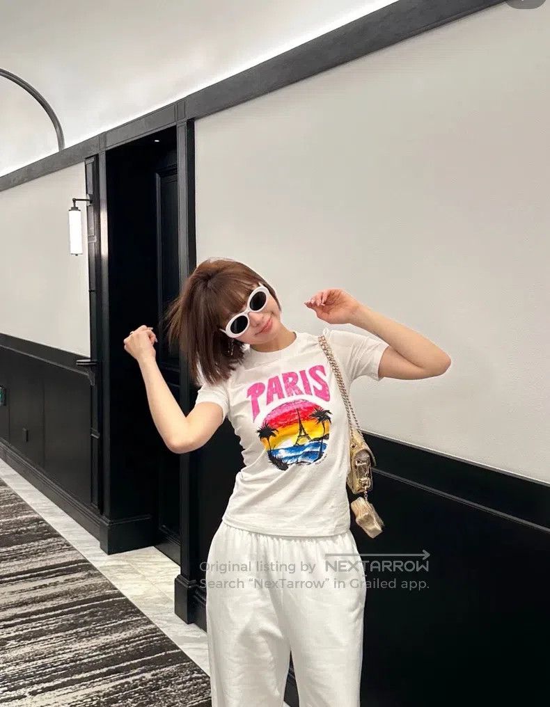 Balenciaga Balenciaga Beachwear PARIS Slim Fit Small Size T-Shirt Size XS / US 0-2 / IT 36-38 - 8 Thumbnail