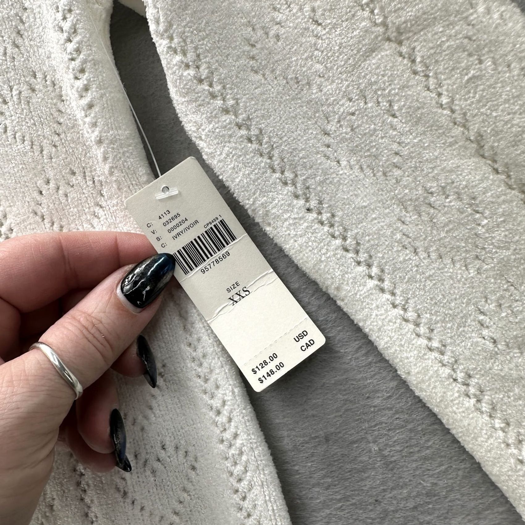 Vintage Maeve Sweater Womens XXS White Turtleneck Knit Pullover Heart Pattern Luxury Knitwear Size XXS / US 00 / IT 34 - 7 Thumbnail