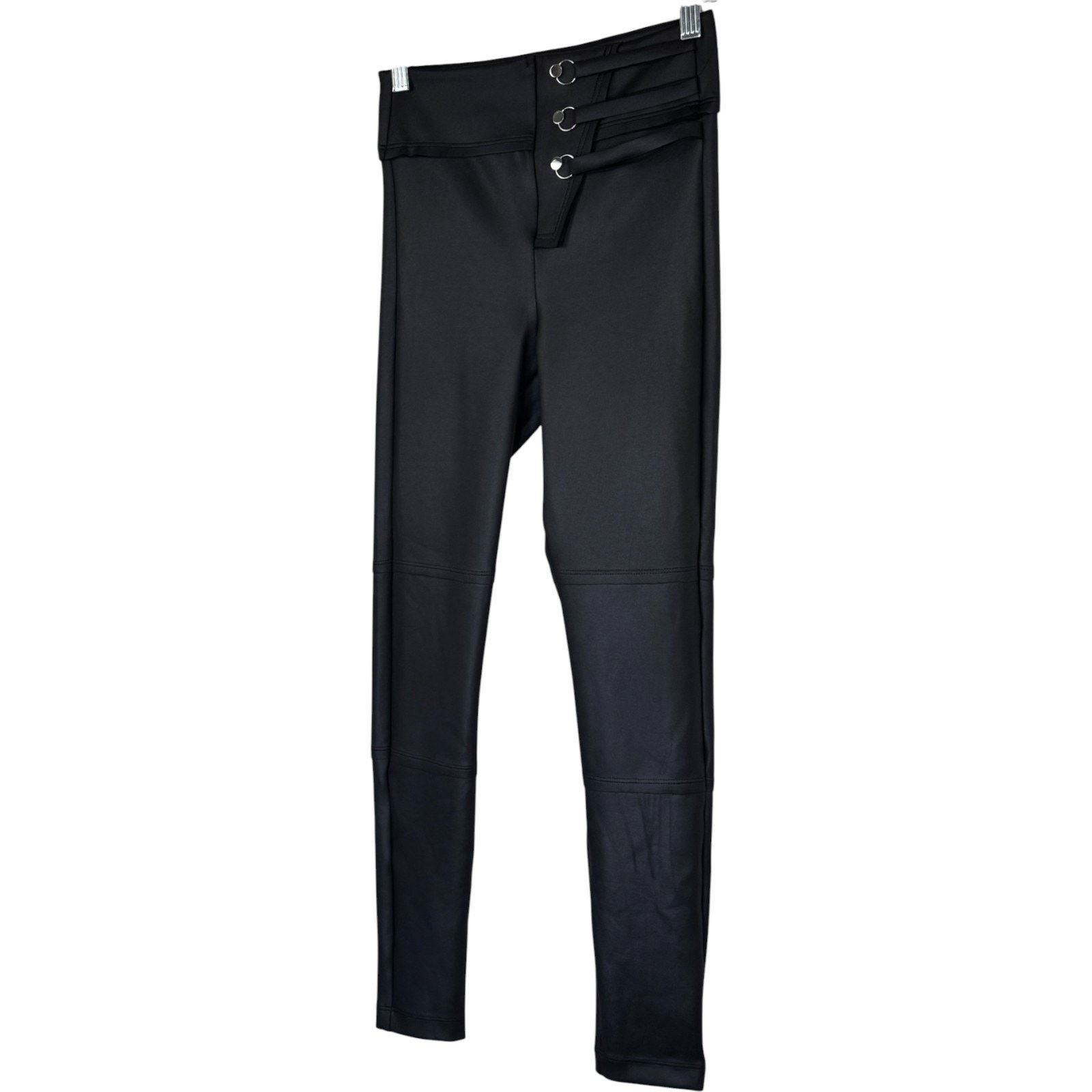 Other Koral Black High Rise Scuba Leggings Small Ring Strap Size 26" / US 2 / IT 38 - 9 Thumbnail