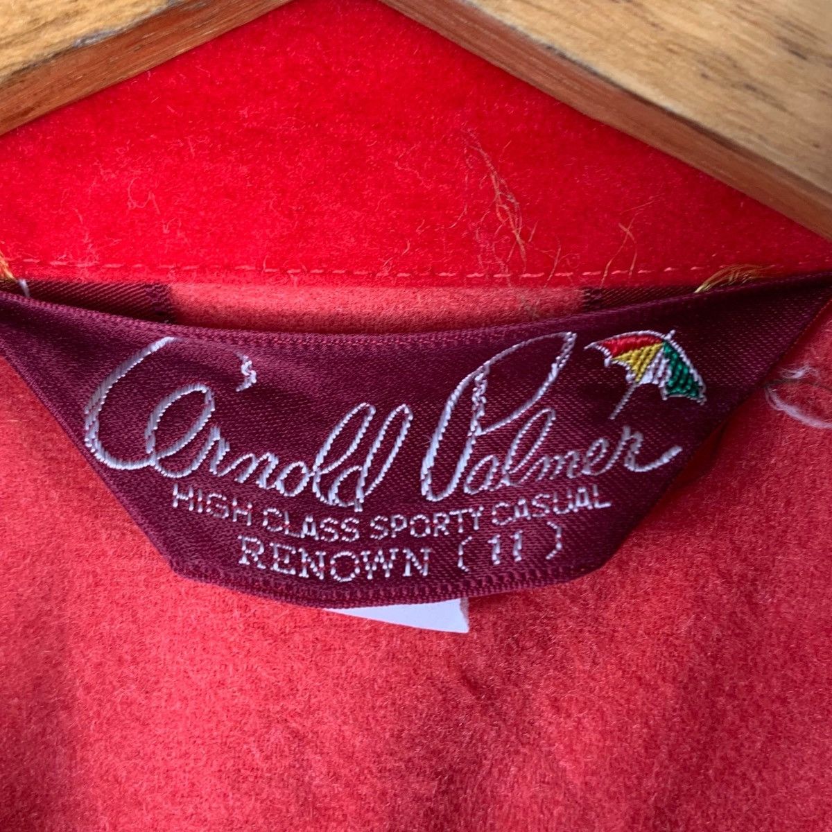 Vintage Vintage 90s ARNOLD PALMER RENOWN Button Up Red Coat Size S / US 4 / IT 40 - 5 Thumbnail