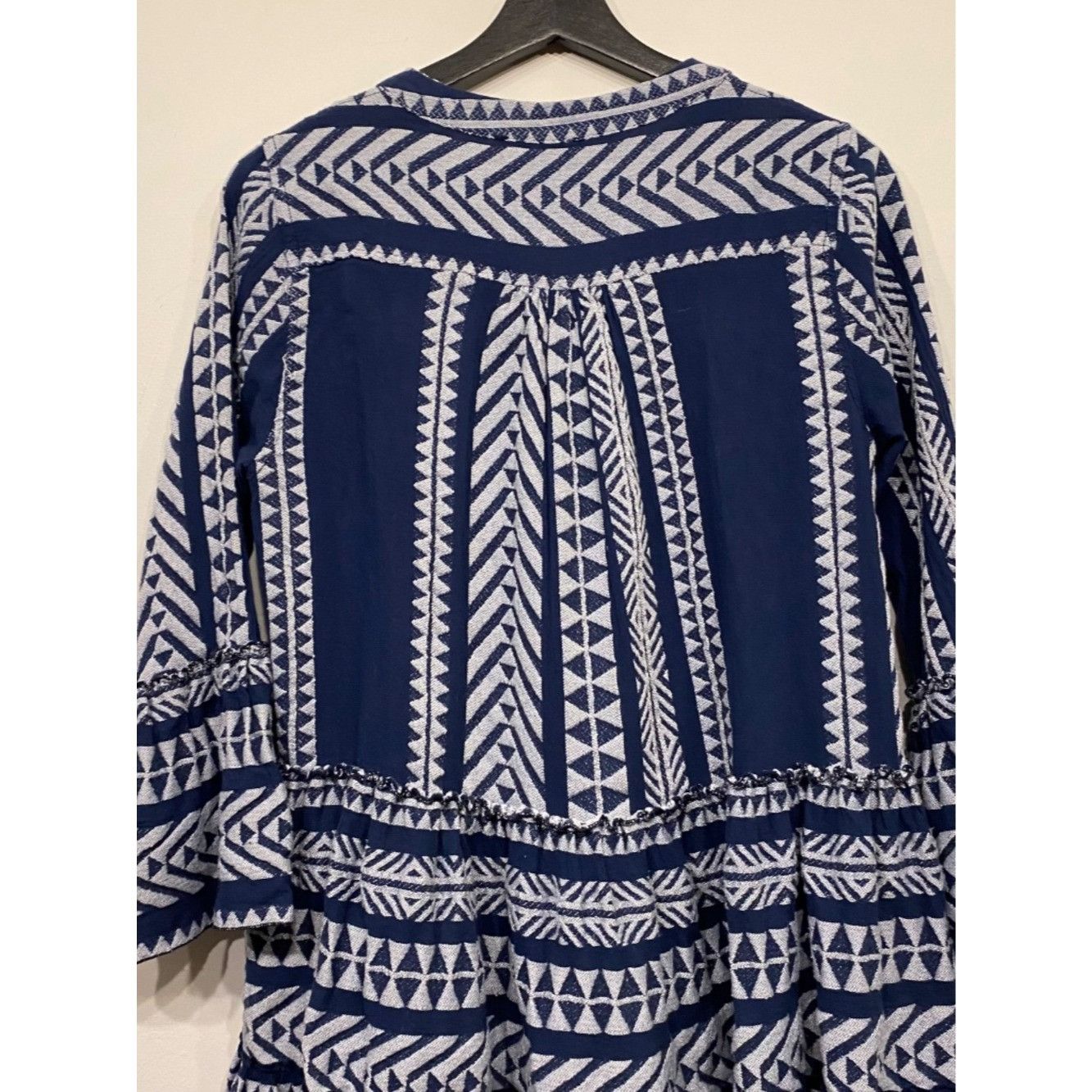 Anthropologie Anthropologie Devotion Twins Ella Tiered Blue Embroidered Mi Size XS / US 0-2 / IT 36-38 - 2 Thumbnail