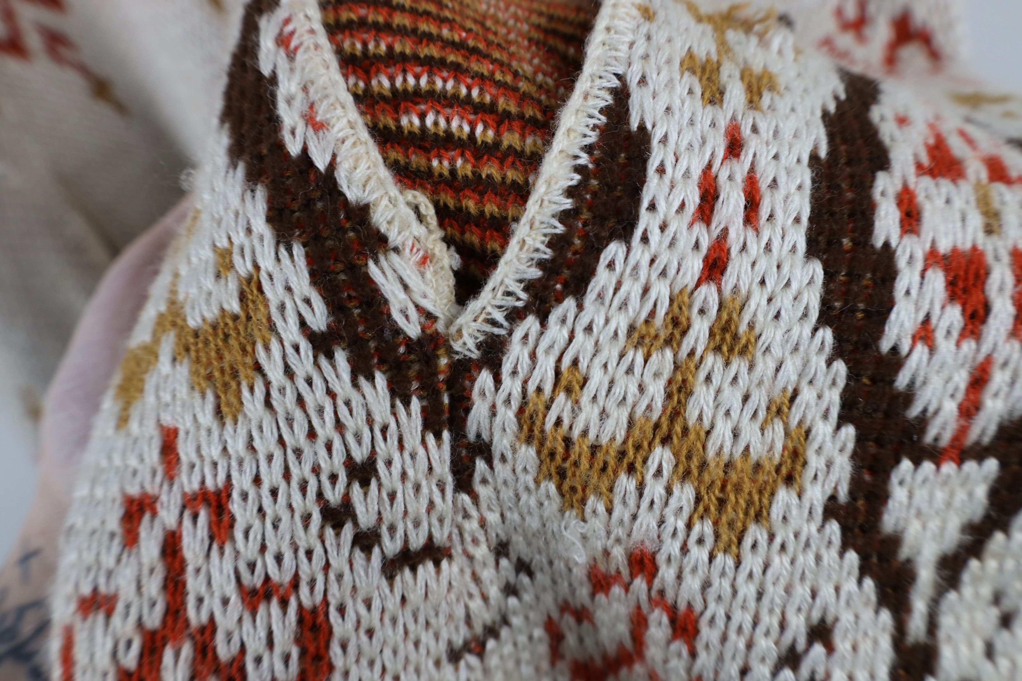 Vintage Vintage 60s 70s Mid Century Modern Sweater Cape Cardigan Size ONE SIZE - 7 Thumbnail