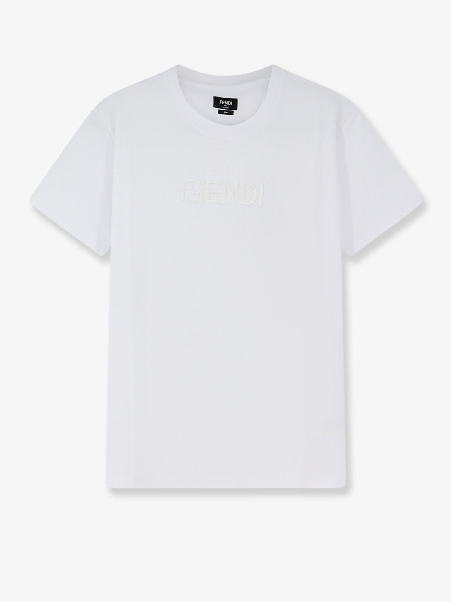 Fendi Slim Fit Cotton T-Shirt Tag Size L Men - Usa Tariffs Included, Men's