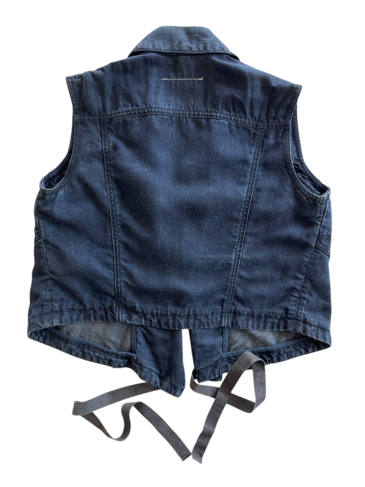 Maison Margiela MM6 Wrap Denim Vest Jacket Size XS / US 0-2 / IT 36-38 - 2 Thumbnail