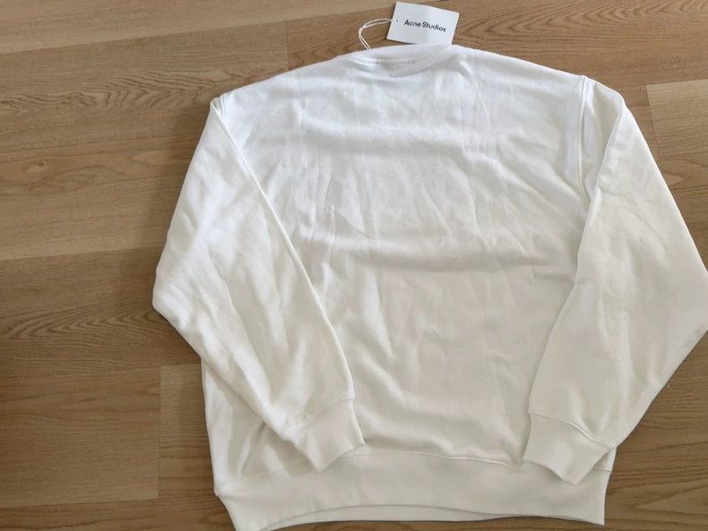 Acne Studios Acne Studios White laser big smiling face hoodie Size US S / EU 44-46 / 1 - 6 Thumbnail