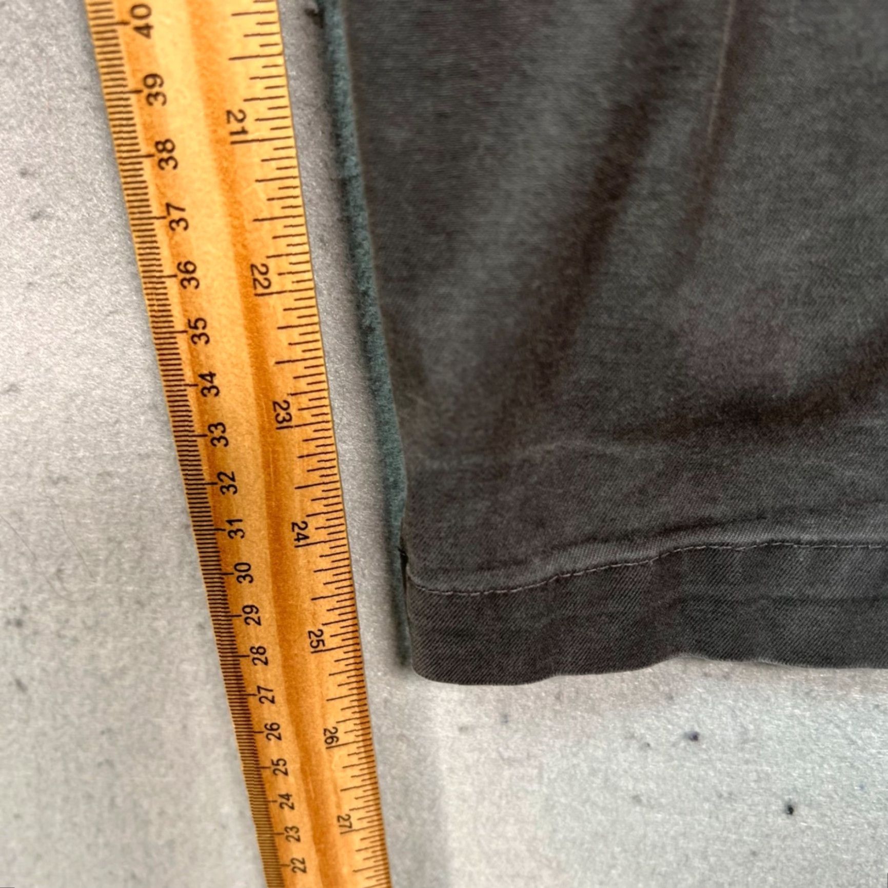 Banana Republic VINTAGE Banana Republic Mens 33 x 26 Fulton Skinny Chino Pants Gray Slim Fit Cotton Shirt? Size US 33 - 6 Thumbnail