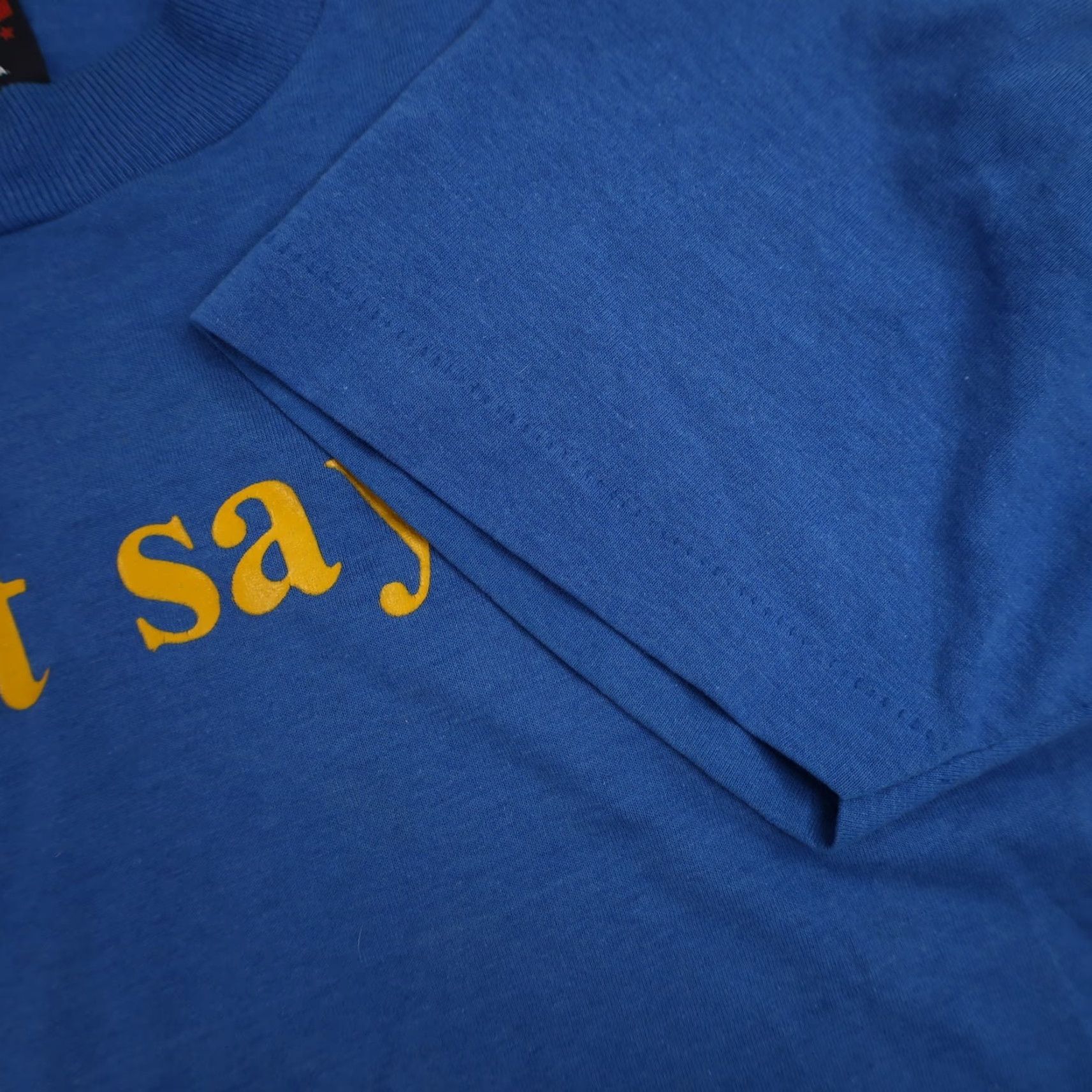 Vintage VINTAGE Just Say Yes Mens Large Graphic T Shirt Blue Shirt Mens XL? Size US L / EU 52-54 / 3 - 5 Thumbnail