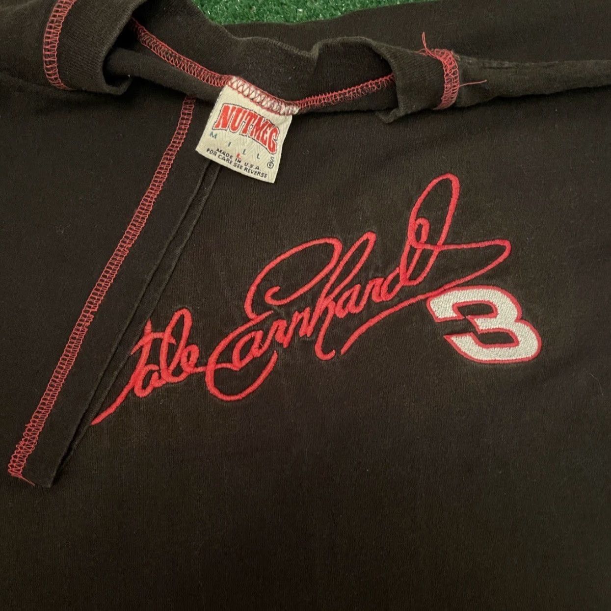 Nutmeg VINTAGE Dale Earnhardt Nascar Embroidered Logo VTG Shirt Mens L Black 90s Sports Logo Shirt Mens L Size US L / EU 52-54 / 3 - 2 Thumbnail