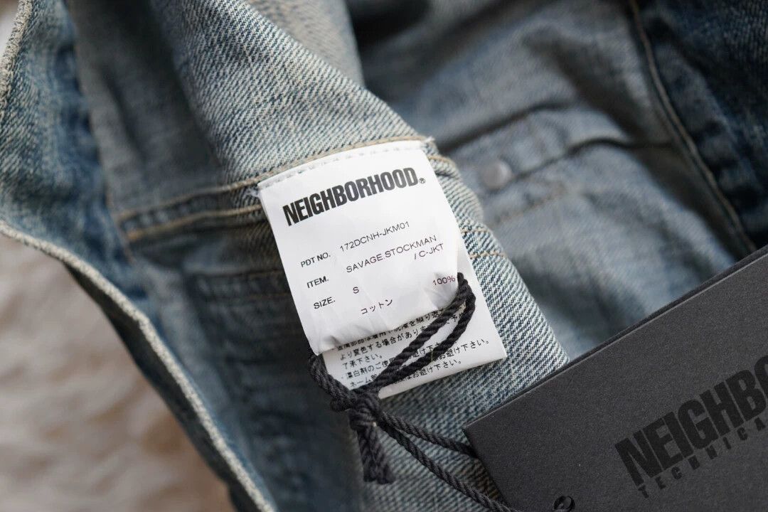 Neighborhood NEIGHBORHOOD Stockman 17AW Denim Distressed Oil Splash S Size US S / EU 44-46 / 1 - 5 Thumbnail
