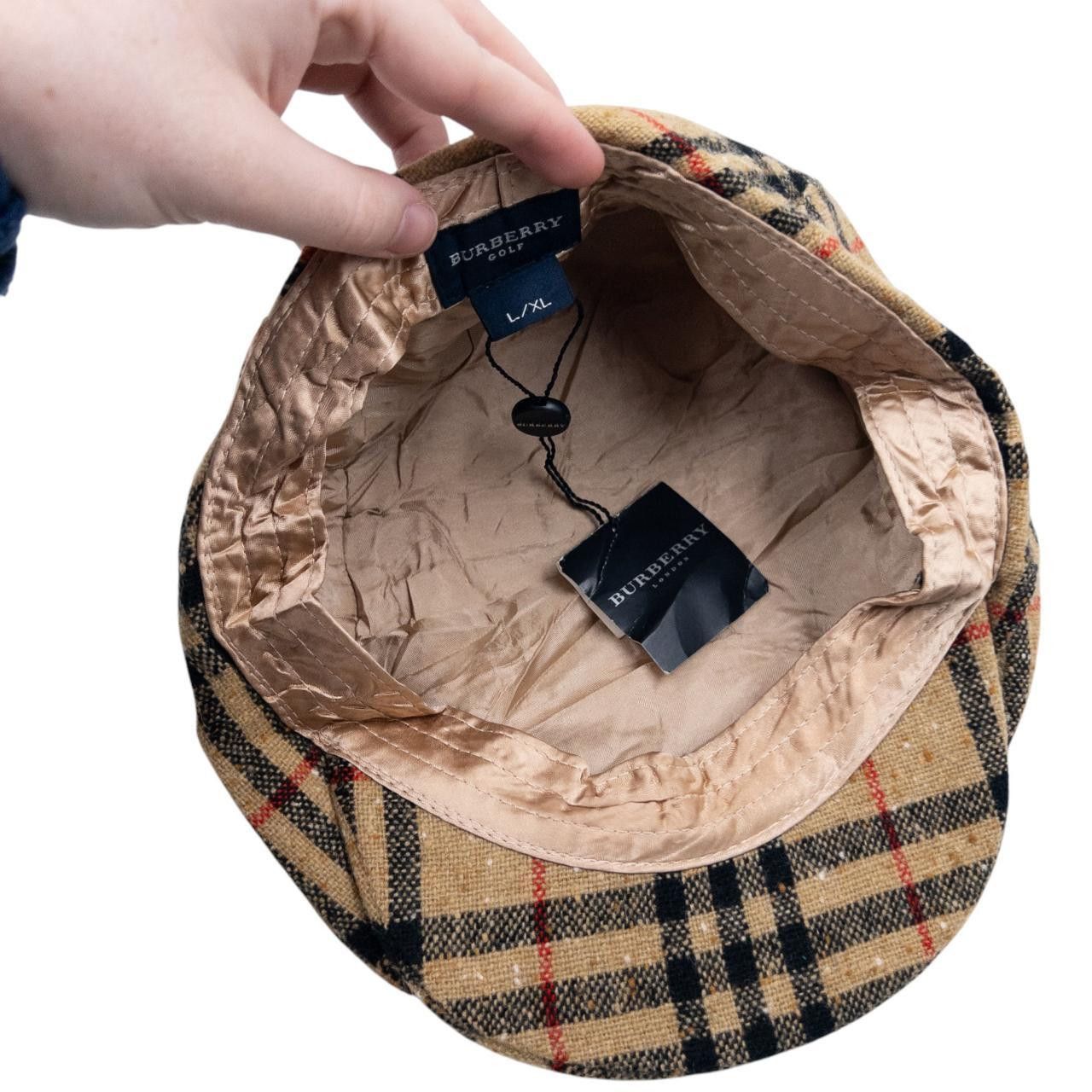 Burberry Vintage Burberry Nova Check Wool Flat-Cap Hat Size L/XL Size ONE SIZE - 7 Thumbnail