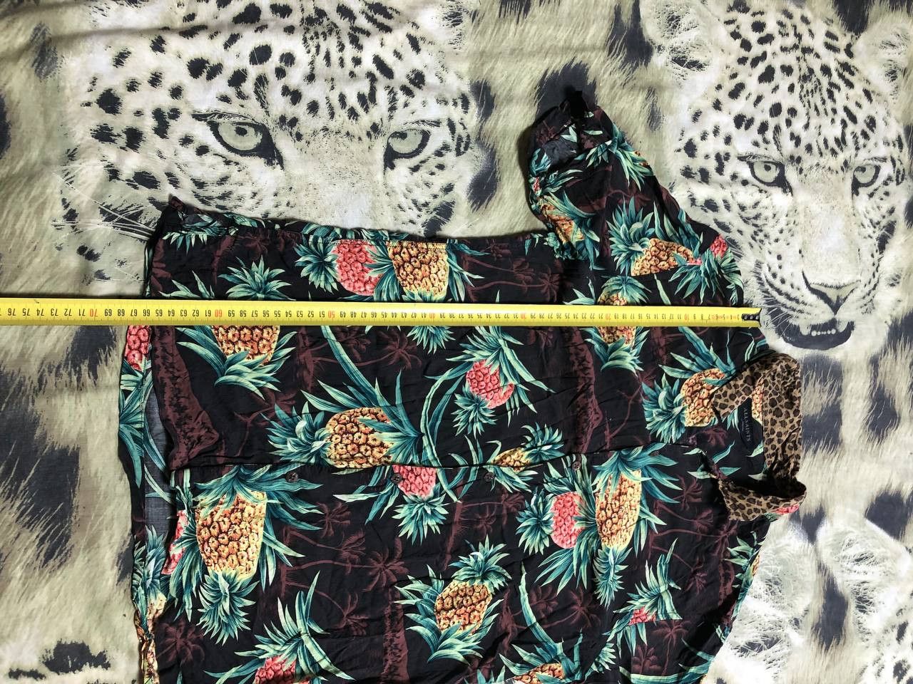 Allsaints Dark Hawaiian Shirt Vintage Floral Hawaiian Casual Shirt Size US M / EU 48-50 / 2 - 9 Thumbnail