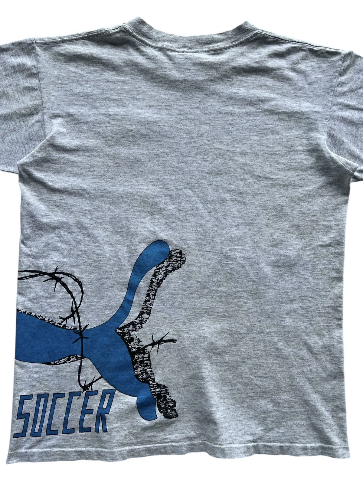 Puma 🔥Vintage 1980’s Puma Turnit On Street Soccer T-Shirt Size US M / EU 48-50 / 2 - 12 Thumbnail