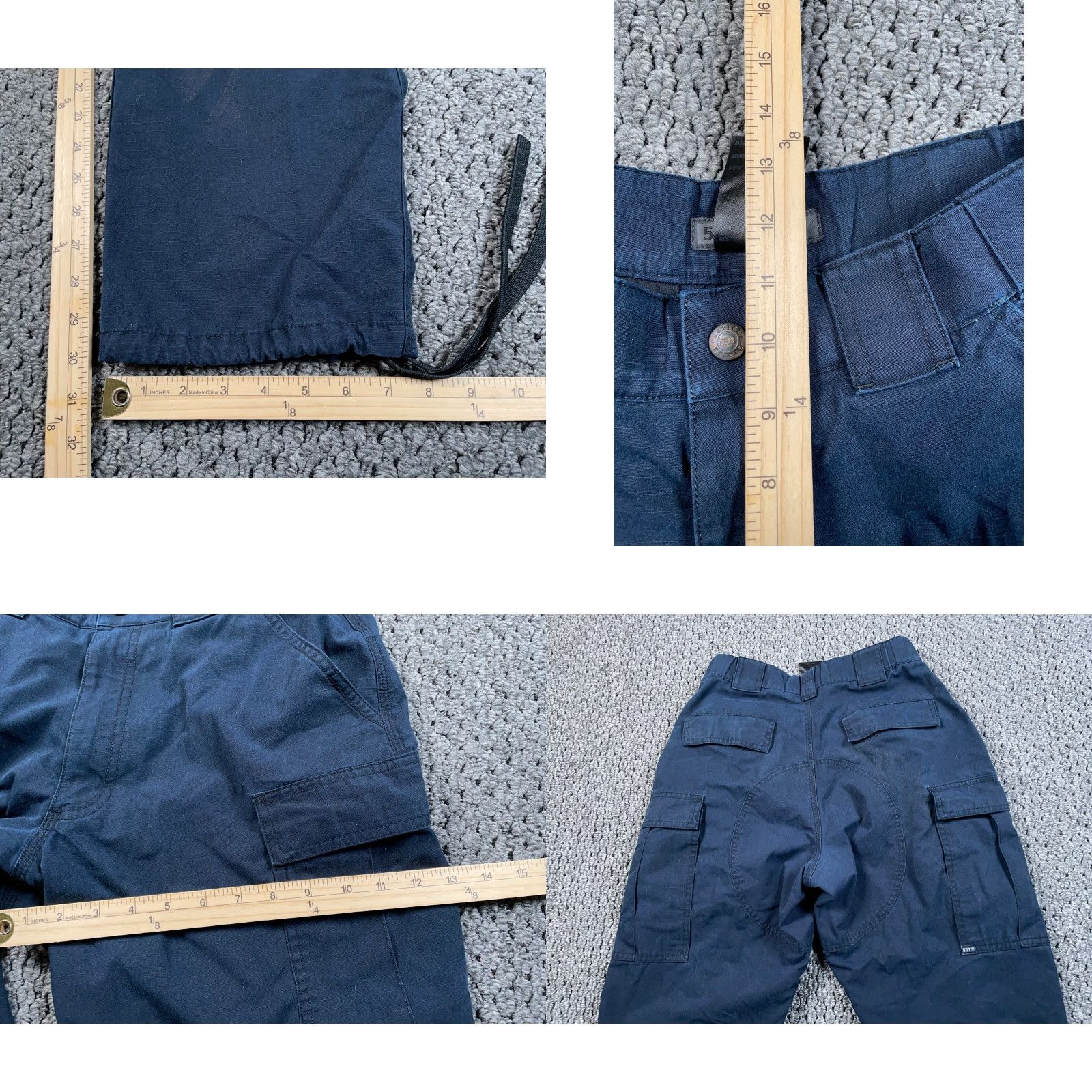 Vintage 5.11 Tactical Cargo Pants Men's Medium Dark Blue TDU Ripstop Cotton Skater Size US 30 / EU 46 - 8 Thumbnail