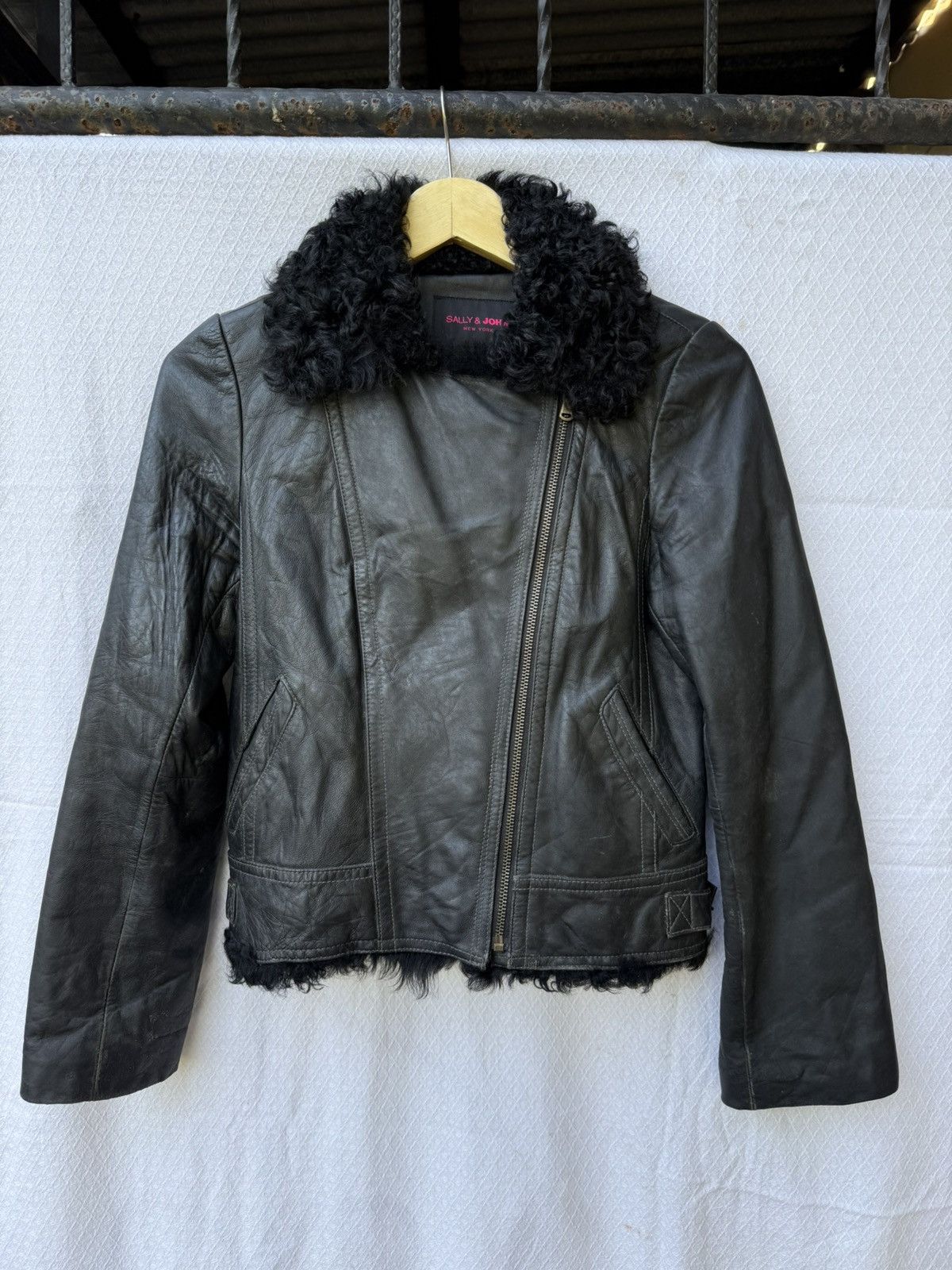 Ekam × Japanese Brand ekam asymmetrical leather jacket | Grailed