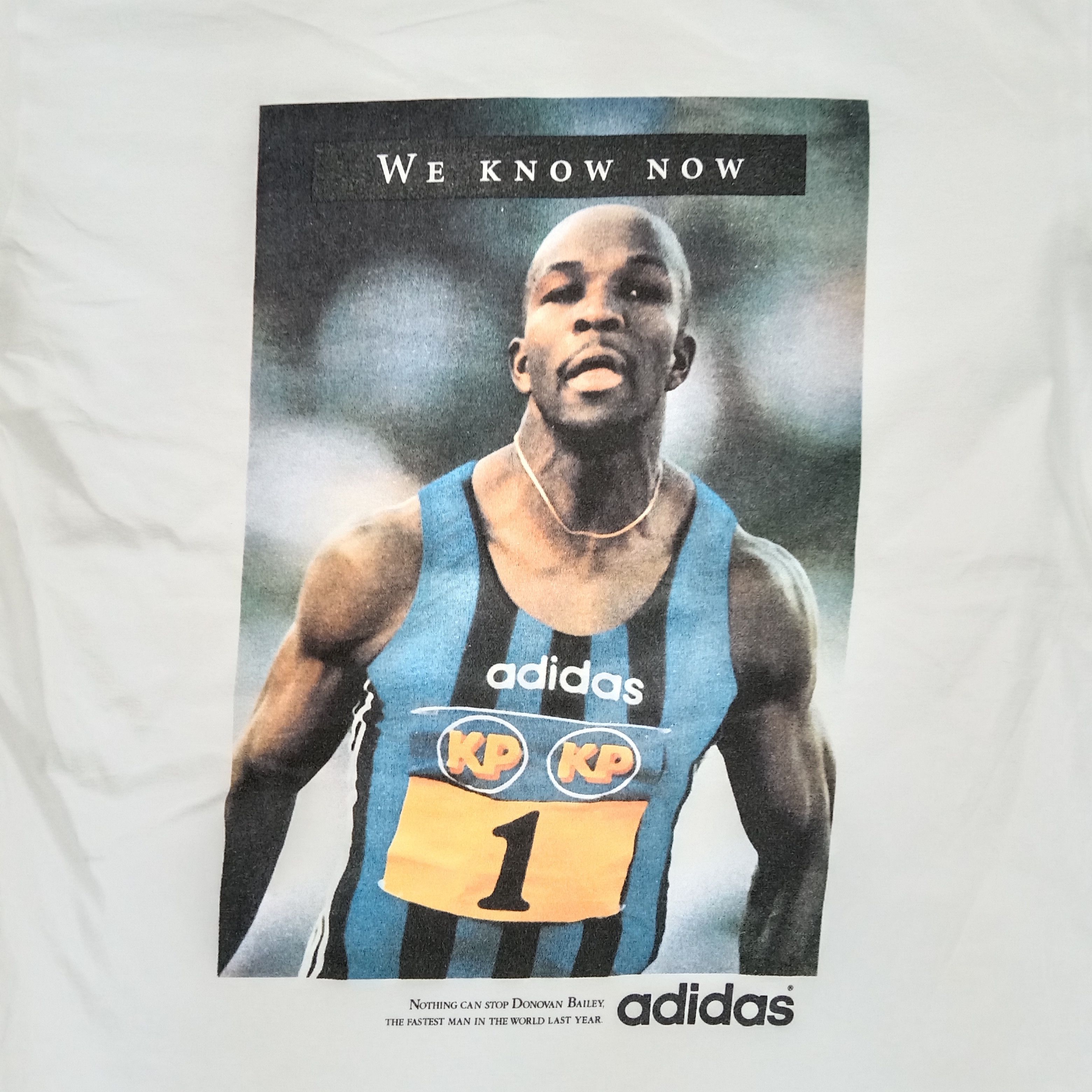 Adidas × Vintage Adidas We Know Now Running Design Tshirt Size US M / EU 48-50 / 2 - 2 Thumbnail