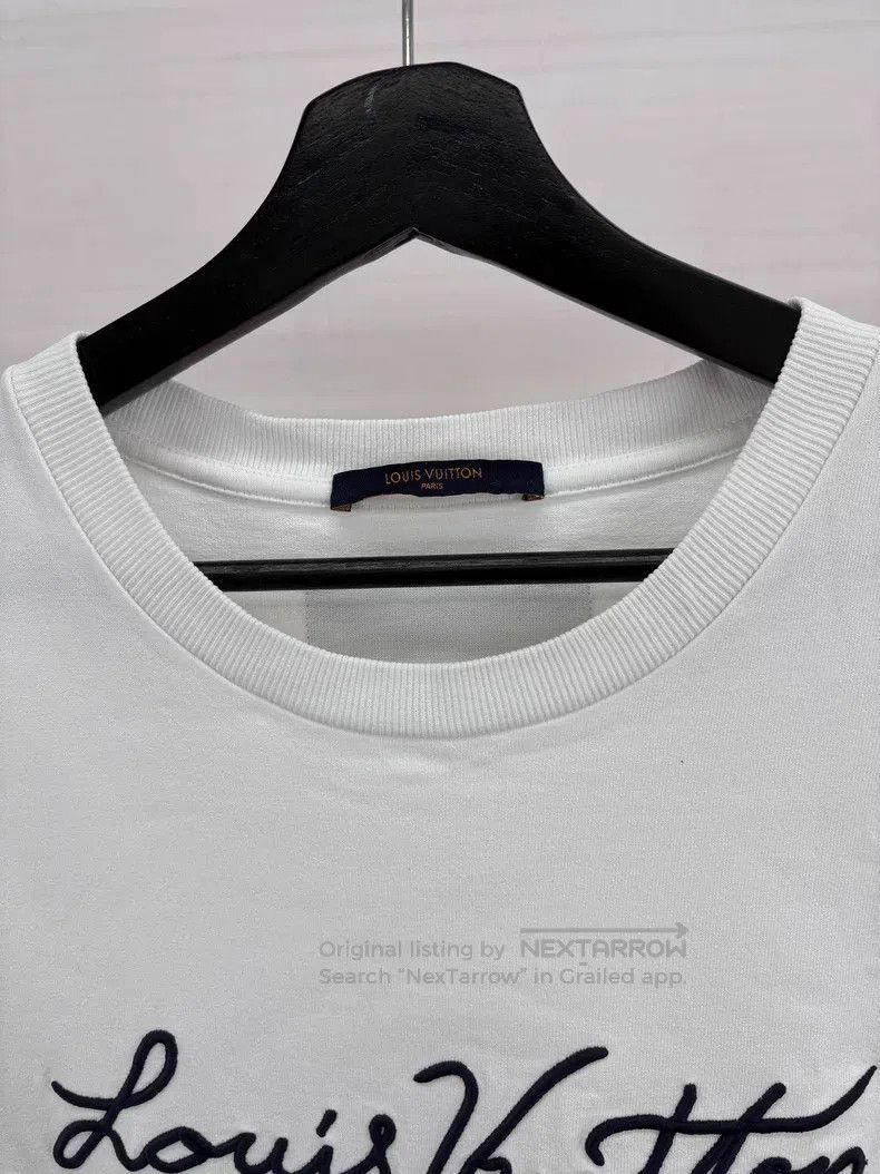 Louis Vuitton Louis Vuitton Cursive embroidered monogram logo short slee Size US XXL / EU 58 / 5 - 3 Thumbnail