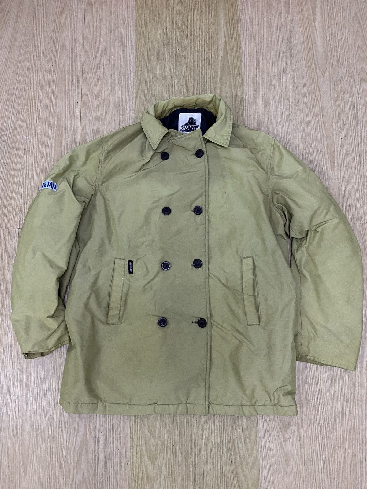 image of X Large x Xlarge Civilian Issue Usa Double Breast Quilted Coat Jacket, Men's (Size Medium)