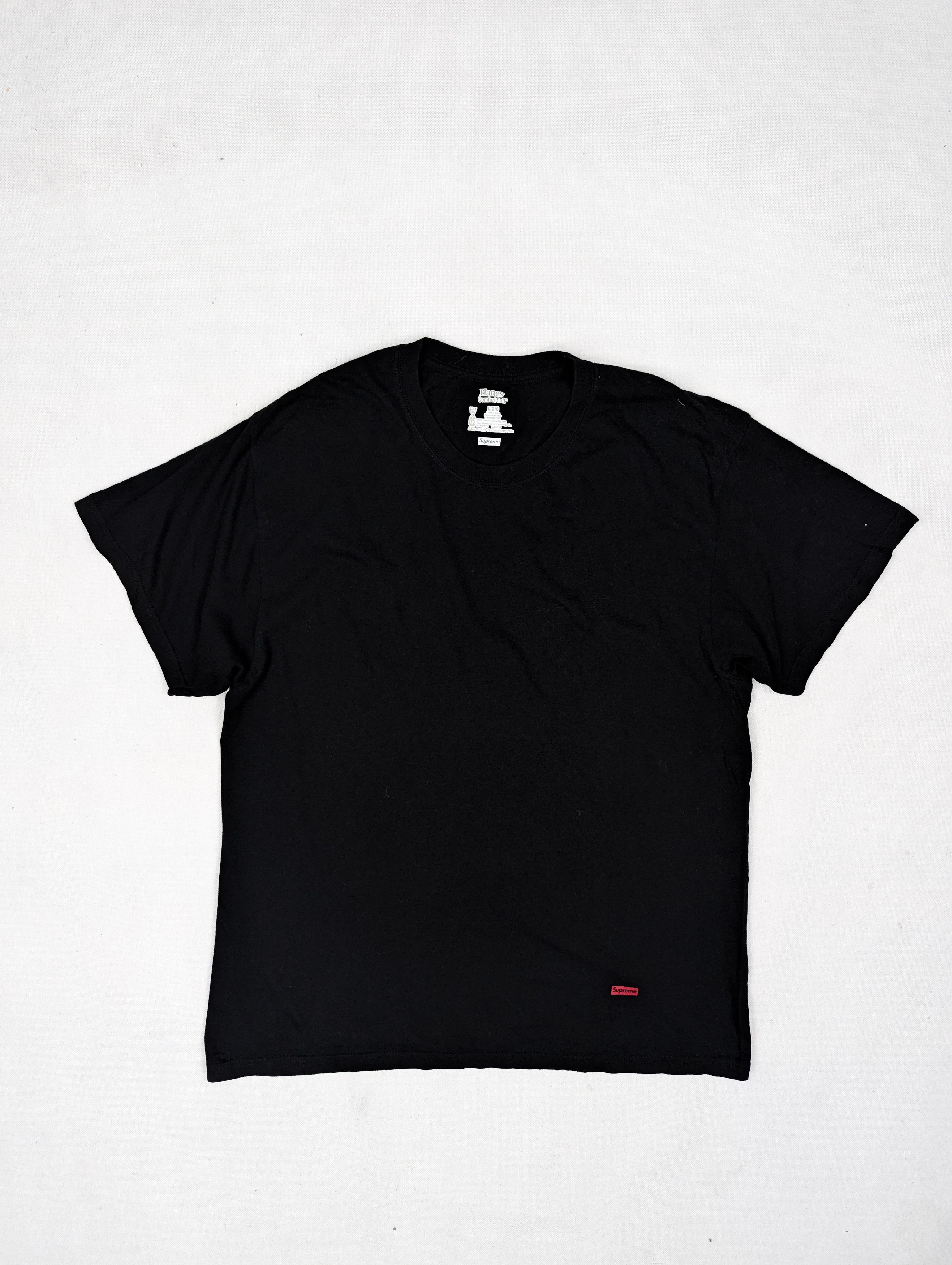 Hanes × Supreme Supreme Hanes black t-shirt L Size US L / EU 52-54 / 3 - 1 Thumbnail