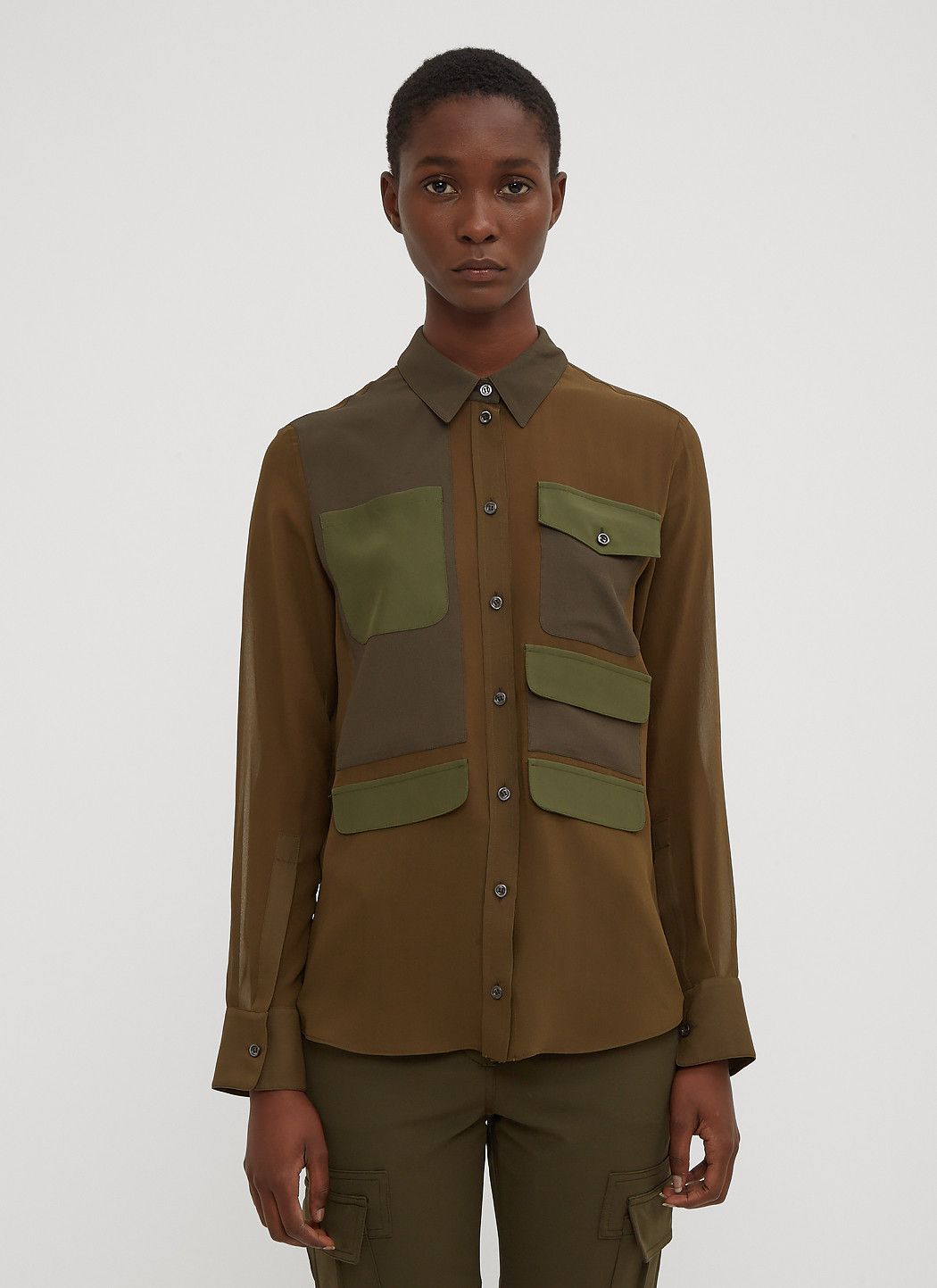 Altuzarra Havens Patched Shirt Size M / US 6-8 / IT 42-44 - 1 Thumbnail
