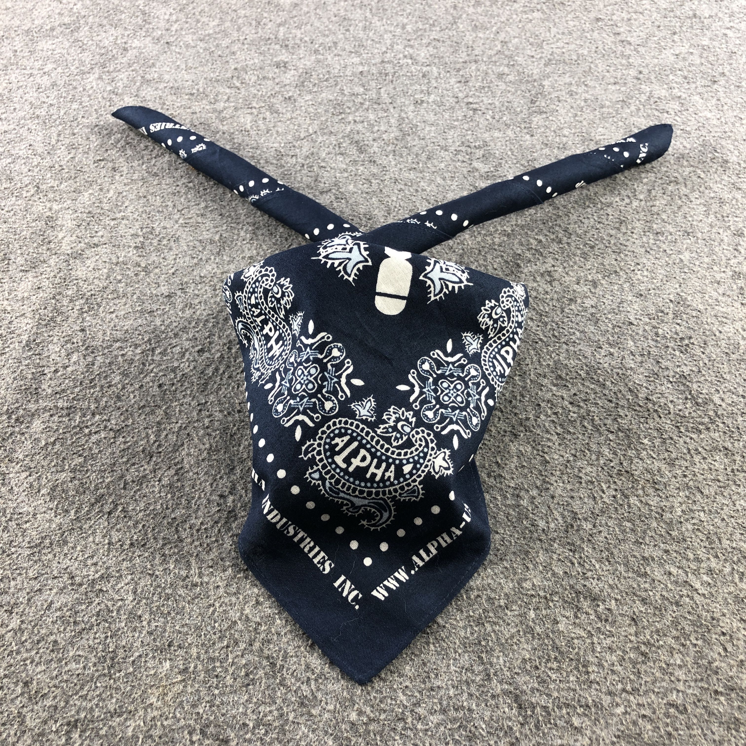 Alpha Industries Alpha Paisley Handkerchief Neckerchief Bandana H2330 Size ONE SIZE - 2 Thumbnail
