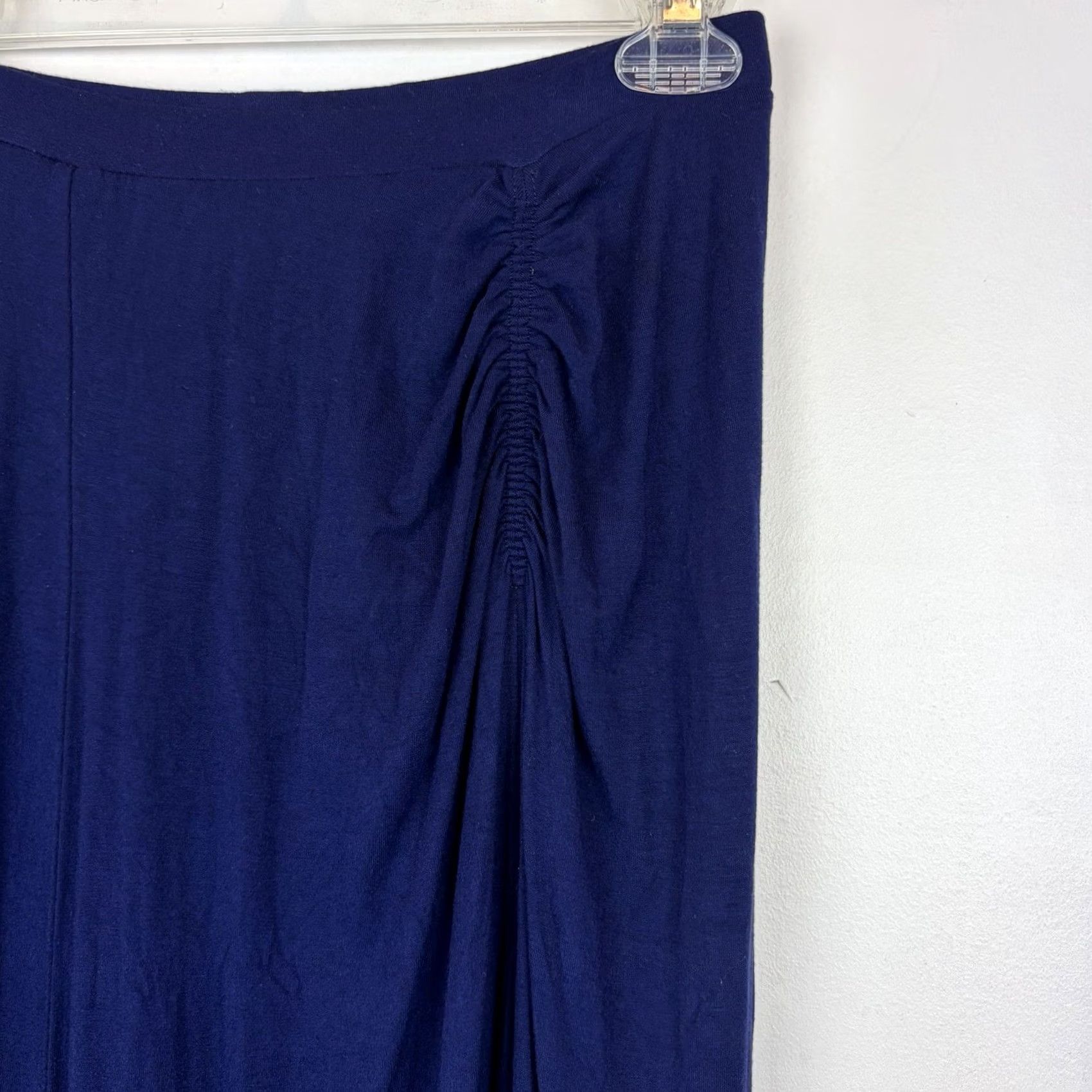 Anthropologie Anthropologie Maeve Knit Midi Skirt Womens XS Navy Blue Pencil Office Career Size 36" / US 14 / IT 50 - 3 Thumbnail