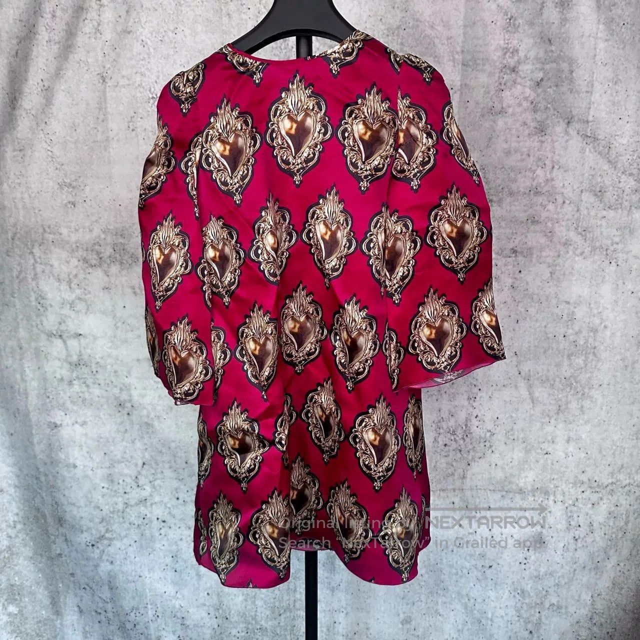 Dolce & Gabbana Dolce & Gabbana Runway Red Sacred Heart Dress. Size S / US 4 / IT 40 - 2 Thumbnail