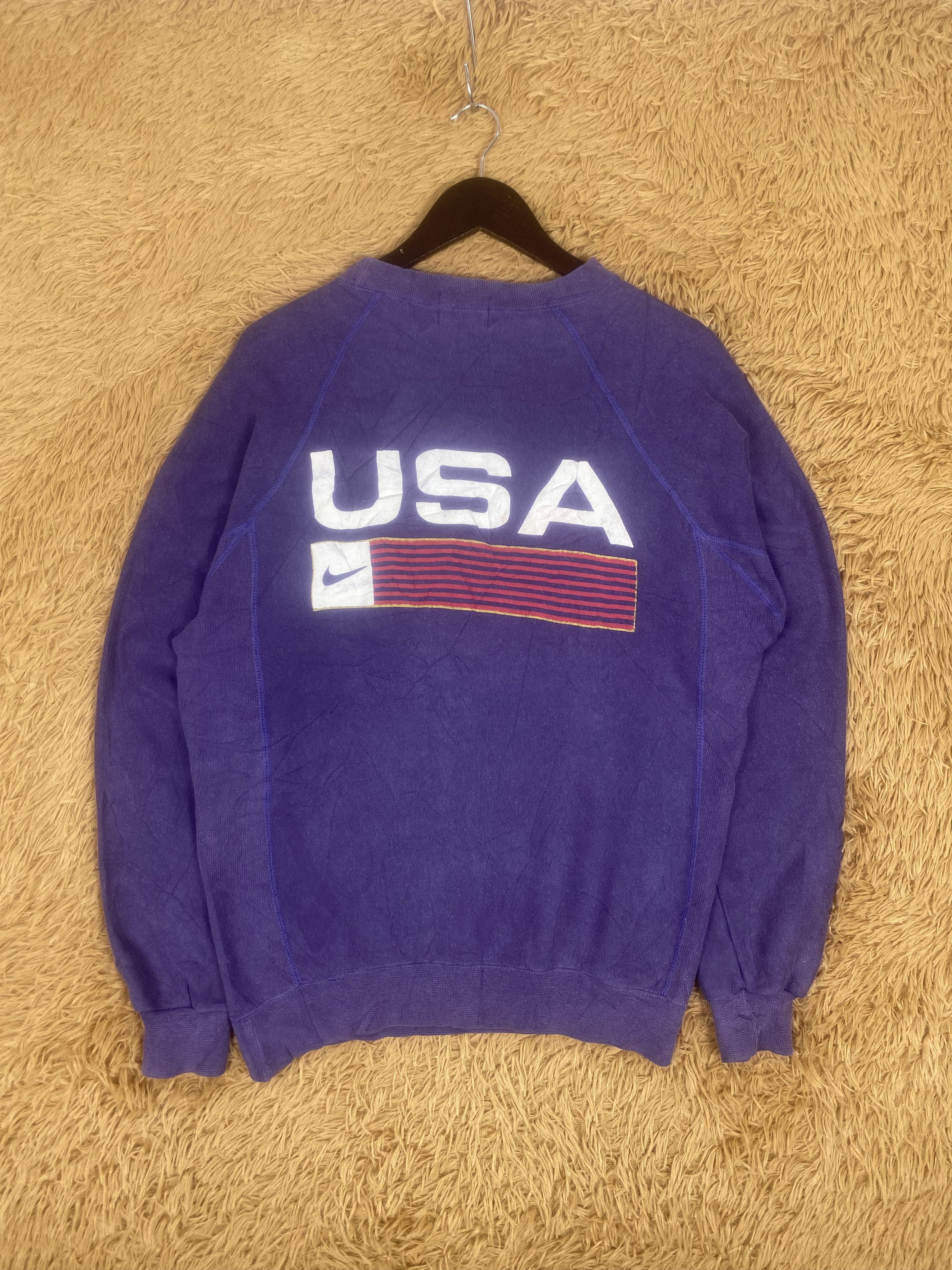Nike Vintage Nike USA Big Logo Swoosh Sweatshirts PS0019 Size US S / EU 44-46 / 1 - 1 Thumbnail