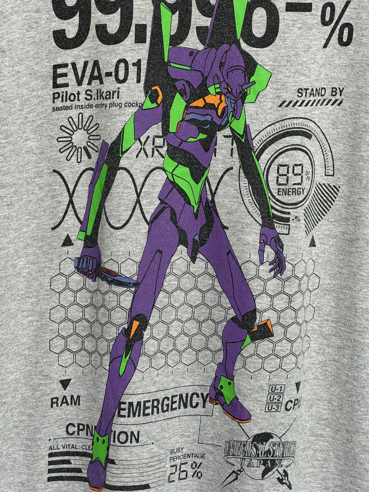 Cartoon Network Vintage Evangelion EVA-01 / Akira Sailormoon Berzerk Anime Size US XL / EU 56 / 4 - 6 Thumbnail