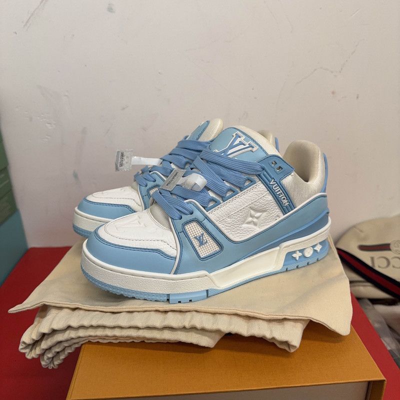 Louis Vuitton Louis Vuitton Trainer Low-Top Fashion Sneakers -2508 Size US 5.5 / EU 38 - 1 Thumbnail