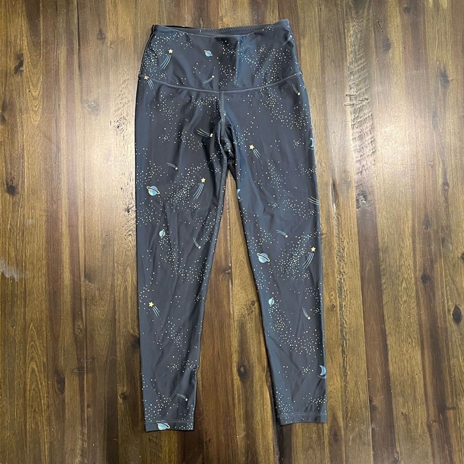 Vintage NWOT Victoria's Secret Sport Space Print Leggings - Size S Size 24" / US 00 / IT 34 - 1 Thumbnail